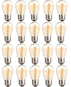 Pakiet 20szt żarówka LED E27 S14 0,5W amber girlandowa