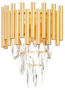 Kinkiet ścienny luksusowy kryształowy Luxury WSC016 Złoty