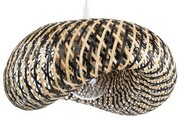 Lampa wisząca dwukolorowa BOHO bambusowa plecionka NUSA 50 cm