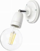 Kinkiet ceramiczny na żarówke E27 biały