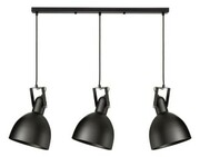 Lampa wisząca na listwie potrójna HOLD czarna regulacja