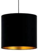 Lampa wisząca z abażurem ażurowa ORO Deluxe czarna 20cm ZLA7229