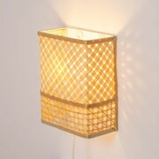 Kinkiet bambusowy BOHO TH3A biały