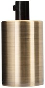 Oprawka aluminiowa E27 STARE ZŁOTO bronze walec
