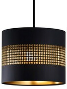 Lampa wisząca z abażurem ażurowa ORO Deluxe czarna 25cm ZLA7227