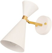 Kinkiet ścienny regulowany biało - złoty nowoczesny FIT