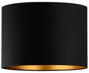 Abażur walec Oro Deluxe czarny złoty środek 25cm ZLA7229