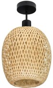 Lampa sufitowa bambusowa półplafon DMT50 czarny
