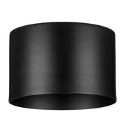 Klosz metalowy czarny kubełek loft E27