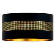 Abażur walec ażurowy Oro Deluxe czarny złoty środek 40cm ZLA7227
