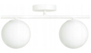 Lampa sufitowa plafon Milano white podwójna mleczne kule