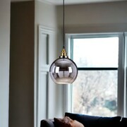 Lampa wisząca szklana kula lustrzana ombre