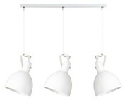 Lampa wisząca na listwie potrójna HOLD biała regulacja