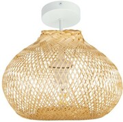 Lampa sufitowa bambusowa półplafon Bali TH04S biały