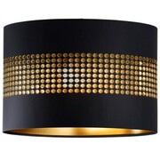Abażur walec ażurowy Oro Deluxe czarny złoty środek 30cm ZLA7227