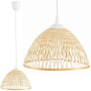 Lampa wisząca BOHO bambusowa 28cm TH1B biała