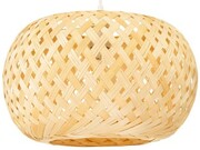 Lampa wisząca biała BOHO bambusowa 35cm BMB02