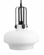 Lampa wisząca szklana mleczna biała Asana