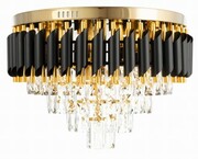 Lampa sufitowa kryształowa plafon Luxury black C7222