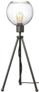 Lampa stojąca czarna NEPTUN Mini z kula clear venus