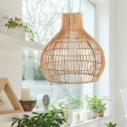 Lampa wisząca rattanowa duża boho HARMONY PHU16F