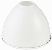 Klosz metalowy biały okrągły stożek loft E27