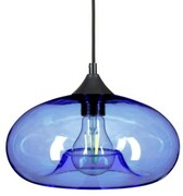Lampa wisząca szklana niebieska Cairo