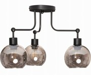 Lampa sufitowa żyrandol 3 klosze Venus grafitowe
