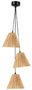 Lampa wisząca czarna TRIO trawa morska PHU03