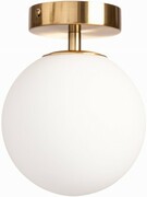 Plafon kinkiet złoty Milano mleczna kula 1