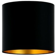 Abażur walec Oro Deluxe czarny złoty środek 15cm ZLA7229