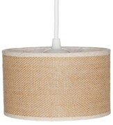 Lampa wisząca z abażurem BOHO juta walec 25cm ZLA7230