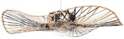Lampa wisząca biała BOHO bambusowa 70cm TH31