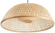 Lampa wisząca bambusowa boho BARI duża podwójna PHU14D