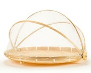 Chlebak M bambusowy Natura moskitiera na owoce taca