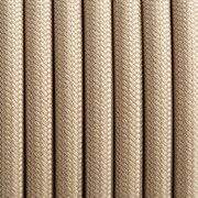 Przewód w oplocie kabel beżowy kaszmir 3x1,5mm