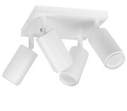 Lampa sufitowa spot light 4 TUBY biała