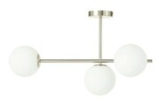 Lampa sufitowa Milano chrom mat potrójna mleczne kule