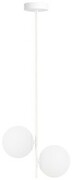 Lampa wisząca white Milano Twin mleczne kule