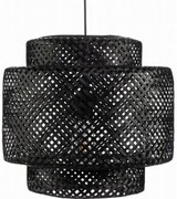 Lampa wisząca bambusowa czarna BOHO BLACK 38cm TH26
