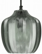Lampa wisząca szklana Chevron szałwiowa jodełka