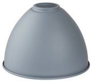 Klosz metalowy szary okrągły stożek loft E27