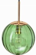 Lampa wisząca sufitowa szklana PANDORA zielona