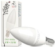 Żarówka LED świeczka E14 6W=50W Zimna