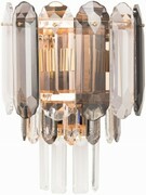 Kinkiet ścienny luksusowy kryształowy Luxury Gold Grey EP33W1