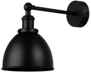 Kinkiet regulowany metalowy Edison Matt Black owal