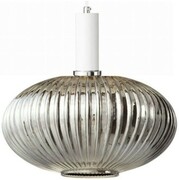Lampa wisząca szklana MODERNA duża lustrzana grafitowa biała zawieś