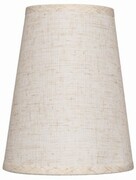 Abażur mały stożek len E14 18cm ELA7228