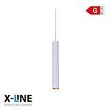 Lampa wisząca szynowa 12W 30 cm biała X-LINE