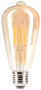 Żarówka LED E27 10W ST64 FILAMENT AMBER ciepła